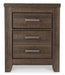 Juararo King Panel Bed with Mirrored Dresser and 2 Nightstands Huntsville Furniture Outlet