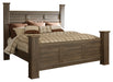 Juararo King Poster Bed with Dresser Huntsville Furniture Outlet