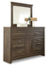 Juararo King Poster Bed with Mirrored Dresser, Chest and 2 Nightstands Huntsville Furniture Outlet