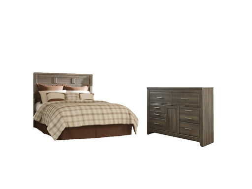 Juararo Queen Panel Headboard with Dresser Huntsville Furniture Outlet