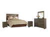 Juararo Queen Panel Headboard with Mirrored Dresser and 2 Nightstands Huntsville Furniture Outlet