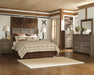 Juararo Queen Panel Headboard with Mirrored Dresser and Chest Huntsville Furniture Outlet