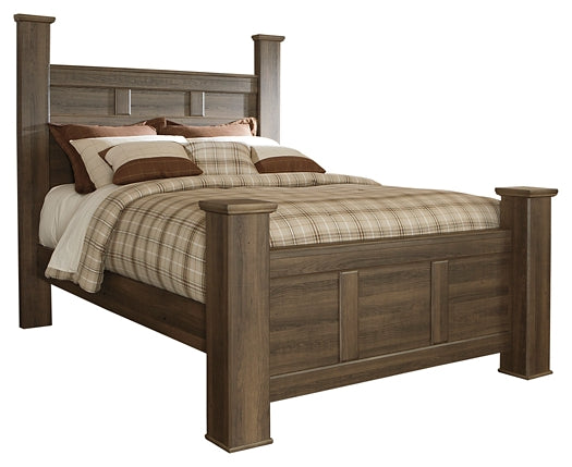 Juararo Queen Poster Bed with Dresser Huntsville Furniture Outlet