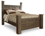 Juararo Queen Poster Headboard with Mirrored Dresser and Nightstand Huntsville Furniture Outlet