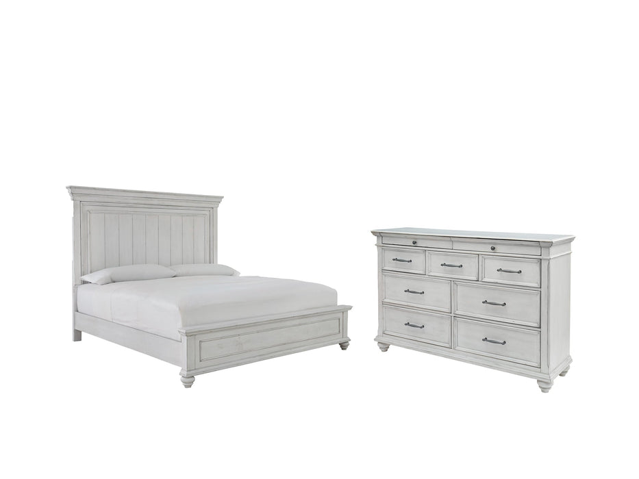 Kanwyn King Panel Bed with Dresser Huntsville Furniture Outlet