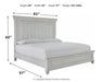 Kanwyn King Panel Bed with Mirrored Dresser Huntsville Furniture Outlet