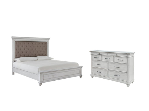 Kanwyn Queen Panel Bed with Dresser Huntsville Furniture Outlet