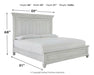 Kanwyn Queen Panel Bed with Mirrored Dresser and 2 Nightstands Huntsville Furniture Outlet