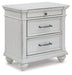 Kanwyn Queen Panel Bed with Mirrored Dresser and 2 Nightstands Huntsville Furniture Outlet