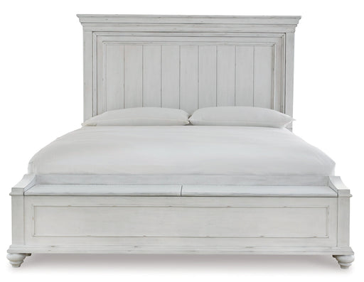 Kanwyn Queen Panel Bed with Storage with Dresser Huntsville Furniture Outlet