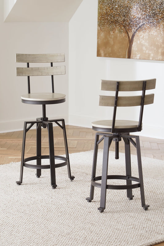 Karisslyn Swivel Barstool (2/CN) Huntsville Furniture Outlet