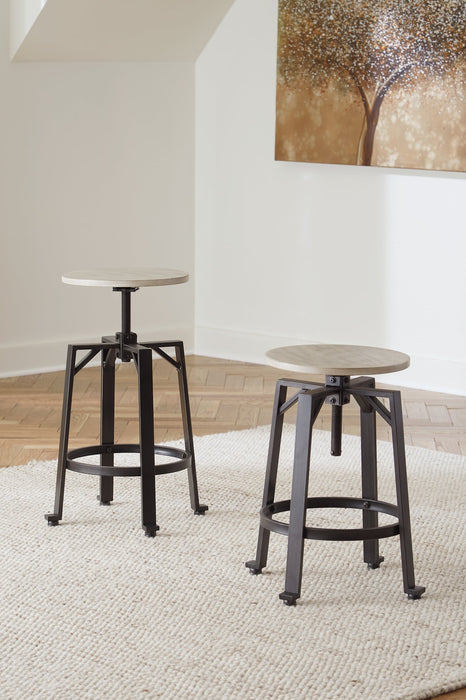 Karisslyn Swivel Stool (2/CN) Huntsville Furniture Outlet