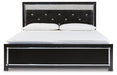 Kaydell King Upholstered Panel Bed with Dresser Huntsville Furniture Outlet