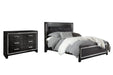 Kaydell King Upholstered Panel Bed with Dresser Huntsville Furniture Outlet