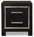 Kaydell King Upholstered Panel Headboard with Mirrored Dresser, Chest and 2 Nightstands Huntsville Furniture Outlet