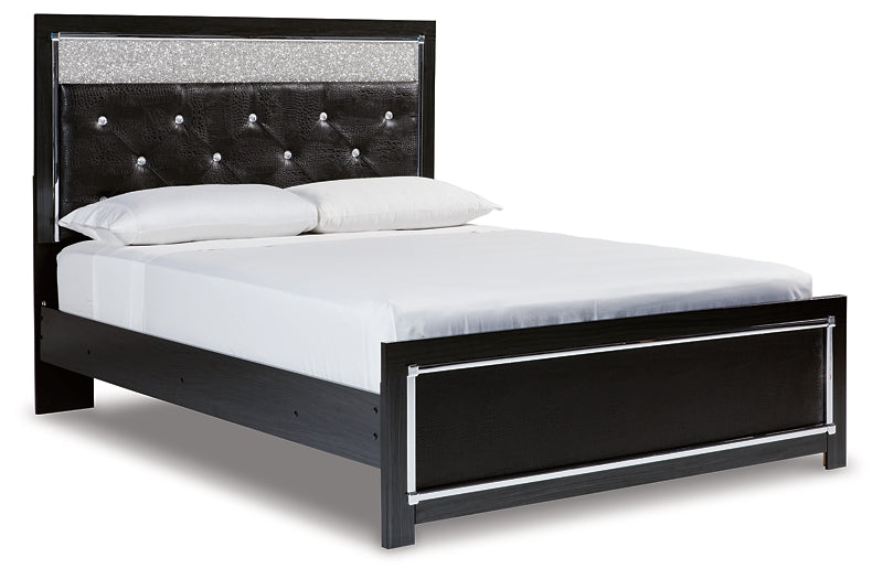 Kaydell Queen Upholstered Panel Bed with Dresser Huntsville Furniture Outlet