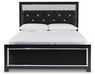 Kaydell Queen Upholstered Panel Bed with Dresser Huntsville Furniture Outlet