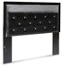 Kaydell Queen Upholstered Panel Headboard with Mirrored Dresser, Chest and 2 Nightstands Huntsville Furniture Outlet