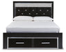 Kaydell Queen Upholstered Panel Storage Bed with Dresser Huntsville Furniture Outlet