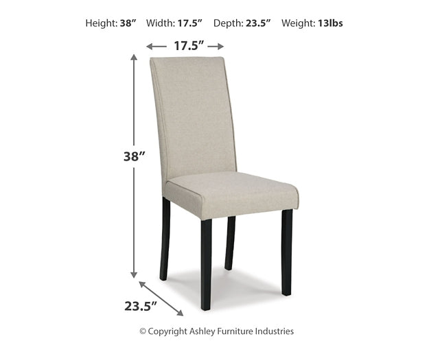 Kimonte Dining Table and 4 Chairs Huntsville Furniture Outlet