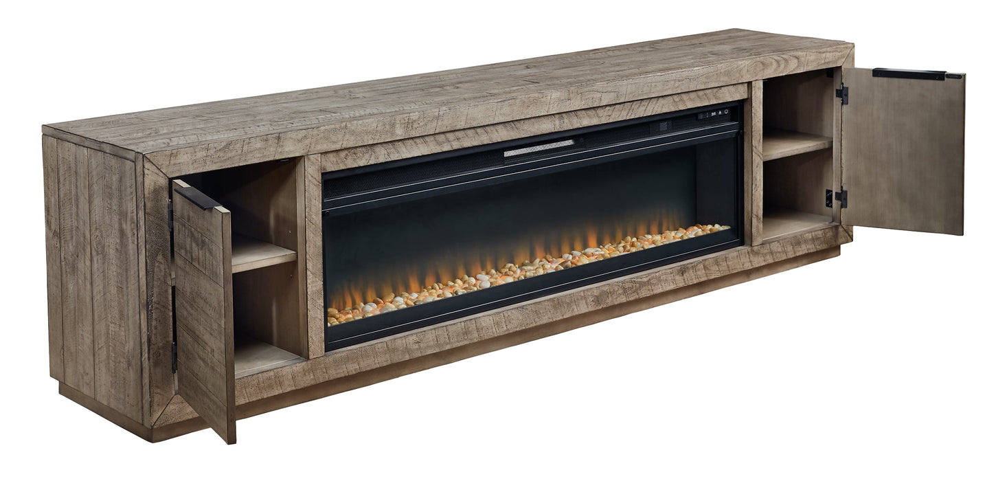 Krystanza TV Stand with Electric Fireplace Huntsville Furniture Outlet