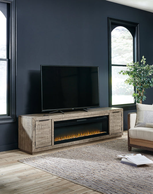 Krystanza TV Stand with Electric Fireplace Huntsville Furniture Outlet