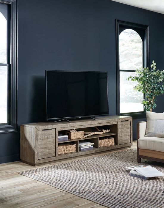 Krystanza XL TV Stand w/Fireplace Option Huntsville Furniture Outlet