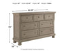 Lettner California King Panel Bed with Dresser Huntsville Furniture Outlet