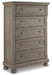 Lettner King Panel Bed with Mirrored Dresser, Chest and Nightstand Huntsville Furniture Outlet