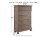 Lettner King Panel Bed with Mirrored Dresser and Chest Huntsville Furniture Outlet