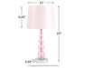 Letty Crystal Table Lamp (1/CN) Huntsville Furniture Outlet