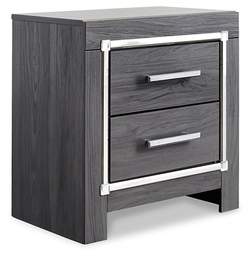 Lodanna Full Panel Bed with Mirrored Dresser, Chest and Nightstand Huntsville Furniture Outlet