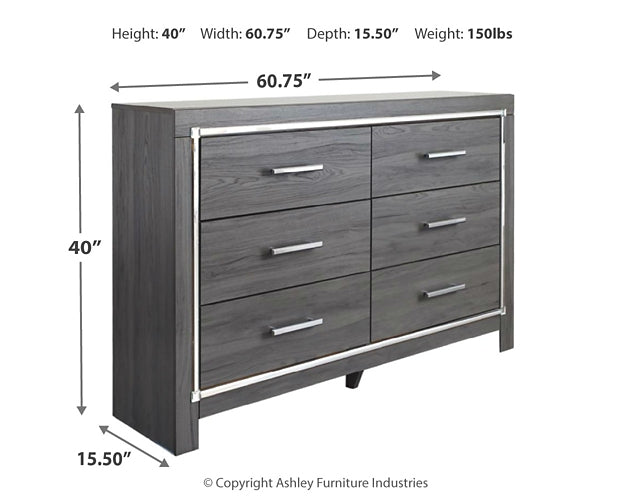 Lodanna Full Upholstered Panel Headboard with Dresser Huntsville Furniture Outlet