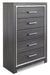 Lodanna King Panel Bed with Mirrored Dresser, Chest and 2 Nightstands Huntsville Furniture Outlet