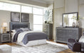 Lodanna Queen/Full Upholstered Panel Headboard with Dresser Huntsville Furniture Outlet