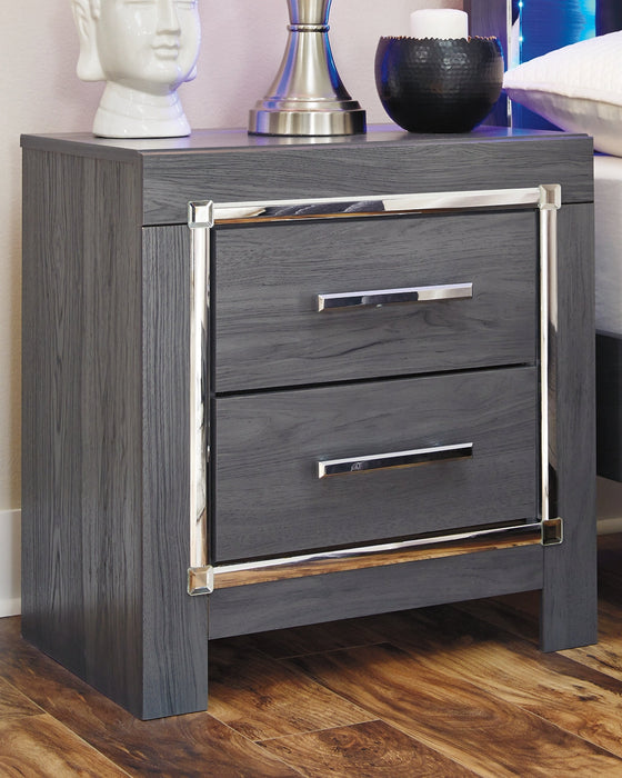 Lodanna Two Drawer Night Stand Huntsville Furniture Outlet