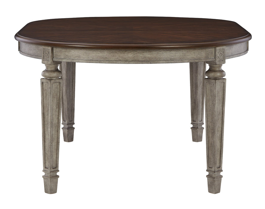 Lodenbay Oval Dining Room EXT Table Huntsville Furniture Outlet