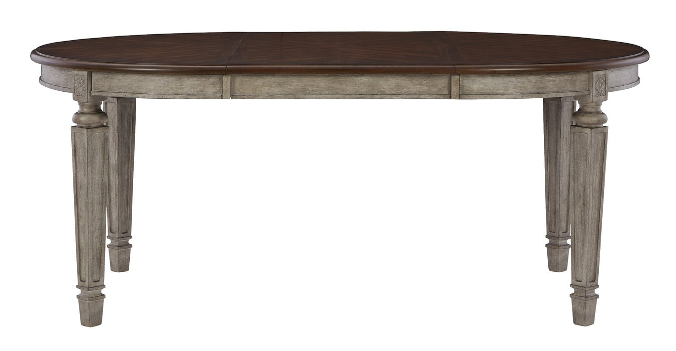 Lodenbay Oval Dining Room EXT Table Huntsville Furniture Outlet