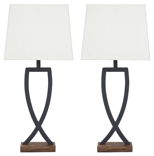 Makara Metal Table Lamp (2/CN) Huntsville Furniture Outlet