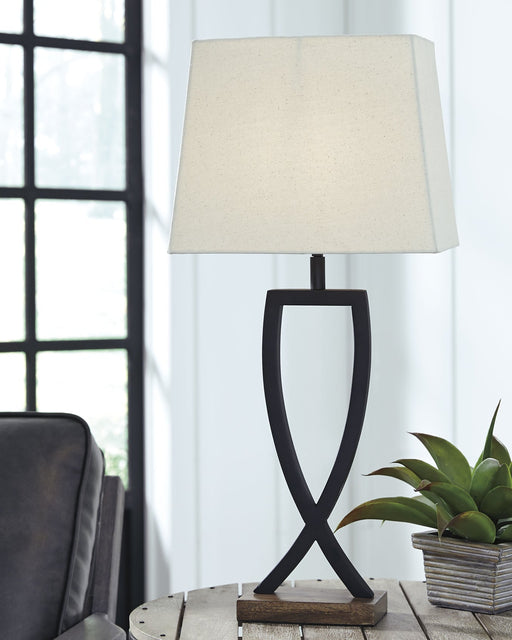 Makara Metal Table Lamp (2/CN) Huntsville Furniture Outlet