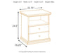 Maribel One Drawer Night Stand Huntsville Furniture Outlet