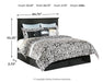 Maribel Queen/Full Panel Headboard with Dresser Huntsville Furniture Outlet