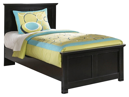 Maribel Twin Panel Bed with Mirrored Dresser and Nightstand Huntsville Furniture Outlet