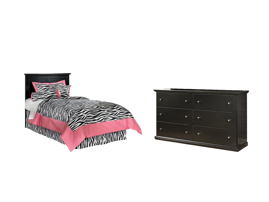 Maribel Twin Panel Headboard with Dresser Huntsville Furniture Outlet