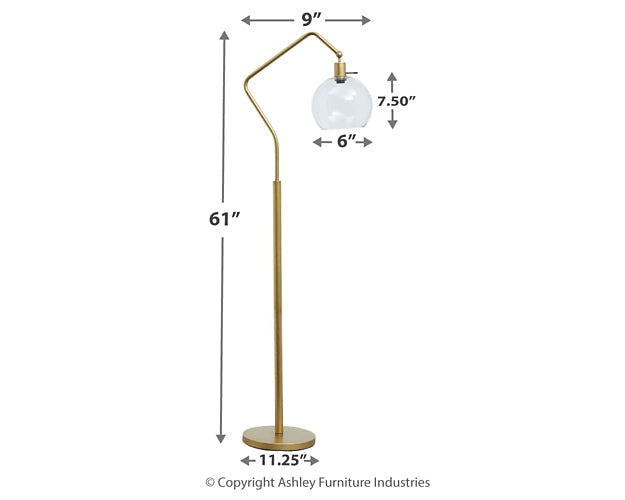 Marilee Metal Floor Lamp (1/CN) Huntsville Furniture Outlet