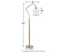 Marilee Metal Floor Lamp (1/CN) Huntsville Furniture Outlet