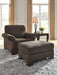 Miltonwood Chair and Ottoman Huntsville Furniture Outlet