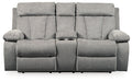 Mitchiner DBL Rec Loveseat w/Console Huntsville Furniture Outlet