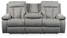 Mitchiner REC Sofa w/Drop Down Table Huntsville Furniture Outlet