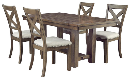 Moriville Dining Table and 4 Chairs Huntsville Furniture Outlet